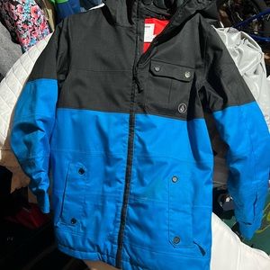Boys Volcom True to This ski jacket blue/black Large